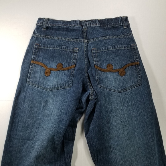 South Pole Vintage Baggy Jeans Size 32x32 Men Blue Relaxed Wide Straight Y2K - Picture 4 of 10